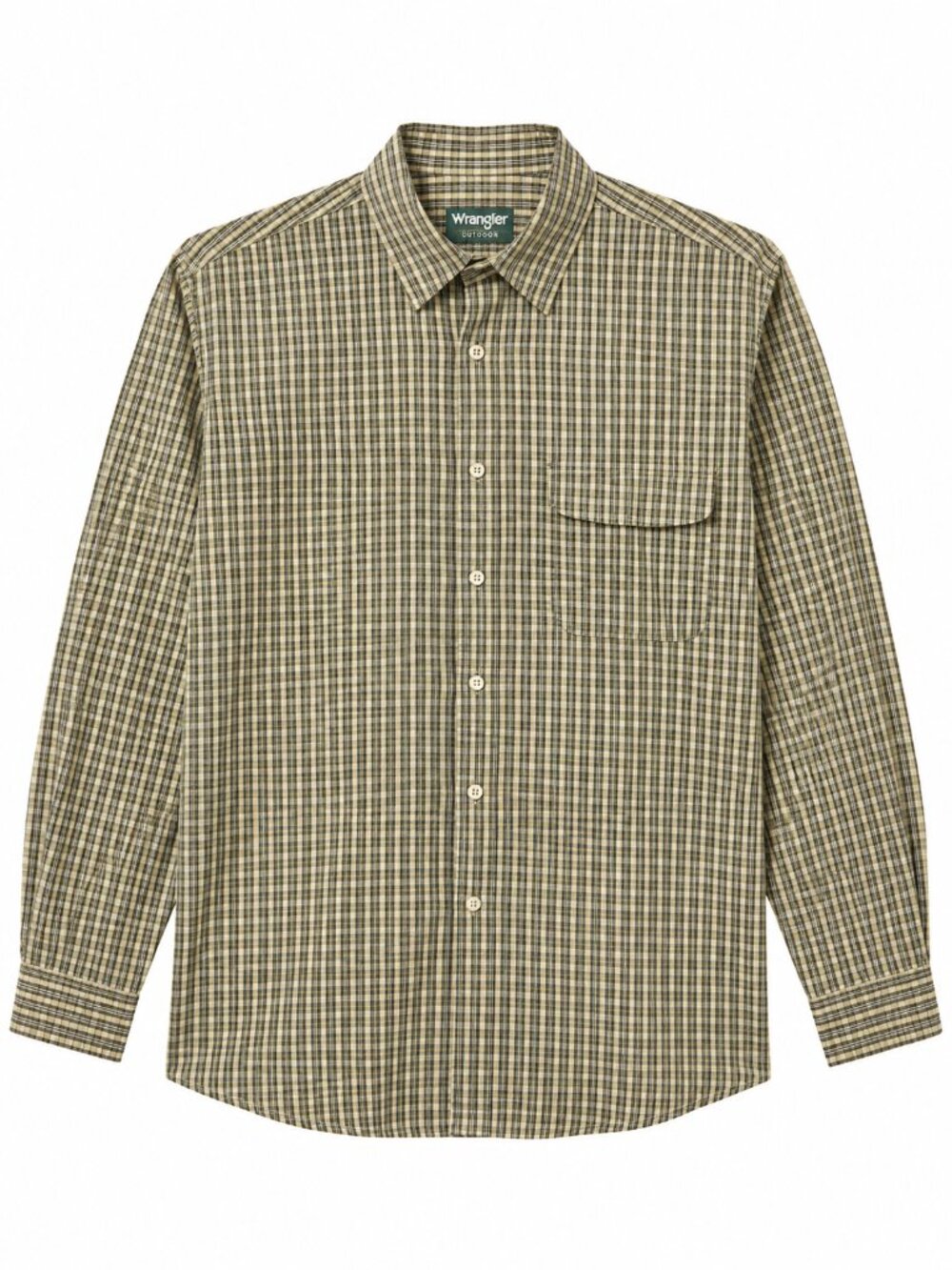 Wrangler Outdoor Men's Plaid Button-Up Shirt